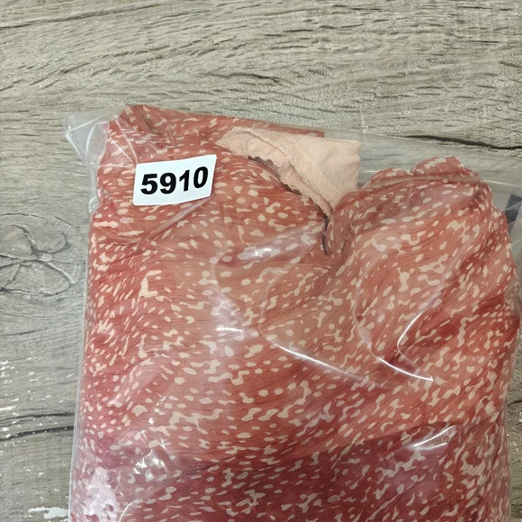 Maeve Anthropologie Adrian Sheer Tunic Dress in dark orange. Size S. - Picture 8 of 8